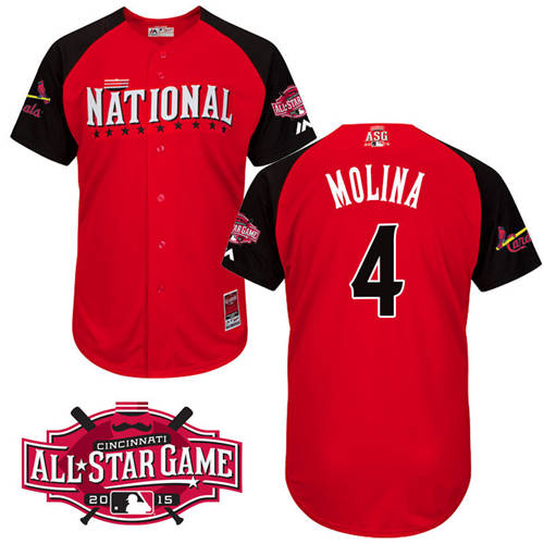 National League Authentic Yadier Molina 2015 All-Star Stitched Jersey